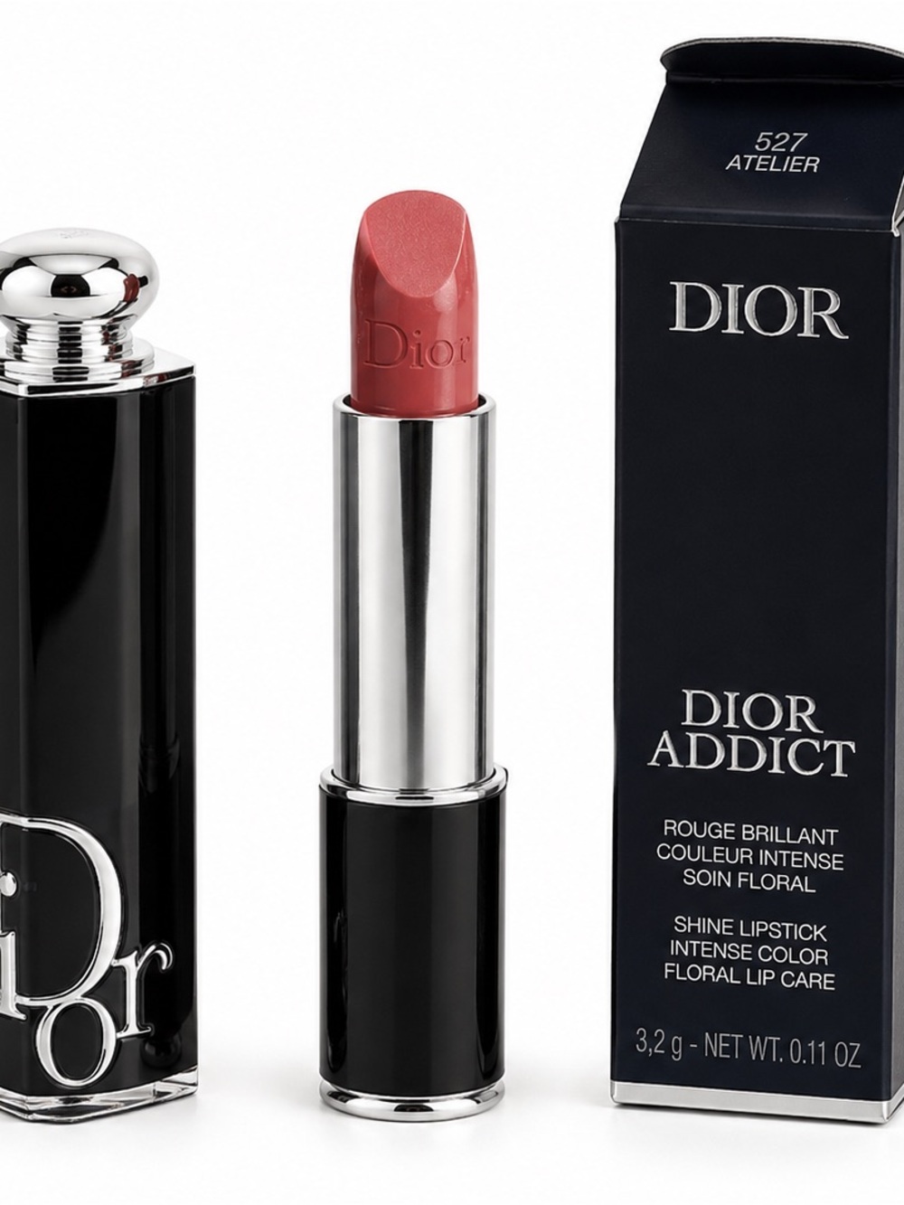 Dior Addict Shine Lipstick — 527 Atelier Pink-Rose